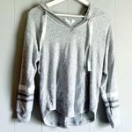 Market & Spruce Kallon Gray Brushed Knit Hoodie Size XS Petite Photo 2