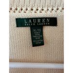 Ralph Lauren  Long Sleeve Button Front Cardigan Sweater Cream Women's Size XL Photo 3