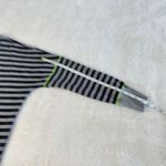 One Step Up Pullover Sweater Womens Size L Gray Black Striped Drop Shoulder Size L Photo 7