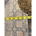 Lucky Brand  Pink and Blue Split V Neck Sleeveless Shirt XS Photo 4