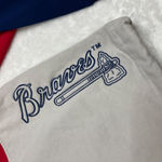 Atlanta Braves The Wild Collective Pullover Women's Size M Red/Navy Color Block Red Size M Photo 4