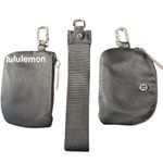 Lululemon Black Dual Pouch Wristlet #5835 Photo 0