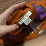 VINTAGE EURO JOY PARIS 100% SILK ZIP UP JACKET Orange Photo 3