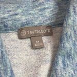 Talbots T By Knit Sweater Pullover Women's Size Medium Shawl Collar Blue Heather Photo 3