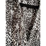 Elodie Poupette St. Barths Cap Sleeves Button Front Romper Black Garden Women XS Photo 5