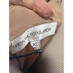 Dress the Population  Yellow Marie lace crop wide leg jumpsuit size X Large Photo 5