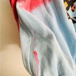 80s Vintage Unisex Sweatshirt with shoulder pads funky 80s design long sleeves Blue Size M Photo 8