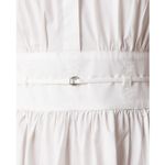 J.Crew  Fitted Waist Shirtdress Cotton Poplin Midi A Line Classic White US 10 NWT Photo 3