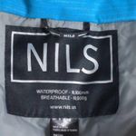 Nils Womens Ski Jacket Blue Stripe Waist Length Snap Hood Waterproof Mock Neck 2 Photo 13