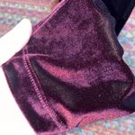 VINTAGE DARK WINE RED VELVET LEGGINGS Photo 4