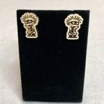 Nickelodeon Rugrats Chuckie Wood Stud Earrings Photo 0
