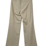 THE KORNER CREAM WITH SILVER SHIMMERY PIN STRIPES SLACKS SIZE 4 Photo 1