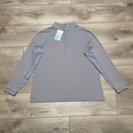 EIS Cool Sun Shirt Long Sleeve 1/4 Zip Gray Equestrian‎ Shirt Size XL Photo 2