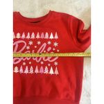Barbie Christmas Sweatshirt – Red pullover with pink Barbie Logo Size L Size L Photo 7