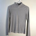 H&M black and white ribbed delicate knit long sleeved sweater women’s top small Photo 0