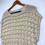 Forever 21 Y2K‎  M Beige Crochet Top Boho Cottage Coastal Grandma Summer Beach Photo 2