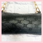 Juicy Couture Bling Bling Barrel Handbag Black Gold Chain Bling “JUICY” Logo Photo 3