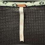 Free People Auxton Top Black Green Thermal Wrap BOHO Chic Side Tie Size Small Photo 5