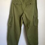 Madewell NWT Garment-Dyed Low-Slung Straight Cargo Pants in Green NL219 Photo 3