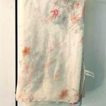 Marciano Nicole  Cream Sheer Floral and Bird Infinity Scarf Photo 0