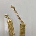 New Vicenza Yellow Gold Silver 925 Diamond Cut Sterling Choker Necklace Photo 7