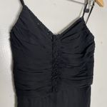 Cache  Black Silk Slip Dress Size 4 Photo 2