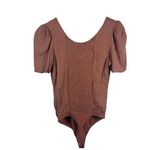 Abercrombie & Fitch Body Suite Women XS Babydoll Bust Short Sleeve Smocked Y2K Photo 1