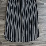 Who What Wear Black White Striped‎ Tie Neck Sleeveless Shift Dress Size Small Photo 9