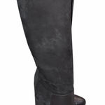 Vince Black Suede & Nubuck Leather Vivian Wedge Tall Boots Shoes size 6 Photo 0