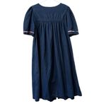 Go Softly Patio Red Plaid Patch Denim Mumu Dress Zip Front Pockets Size Medium Blue Photo 1