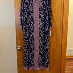 Oscar de la Renta  Pink Label Floral Zip Housecoat Lounger Nightgown Muumuu L/XL Photo 1