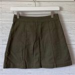 H&M Divided Button Up Skirt Green Sz 2 Photo 2