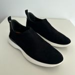 Via Spiga Shoes Womens 9 Black Suede Leather Slip On Sneaker Minimalist EU39 Photo 1