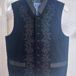 Cambridge Dry Goods Vintage Velveteen Vest Black Size M Photo 0