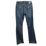 MEK Denim Women's Bootcut Jeans W29 L36 Distressed Dark Wash Mid Rise Blue Size 29 Photo 1