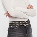 We The Free  Black Distressed Mini Denim Skirt Size 26 Photo 1