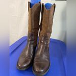 Born Shoes BORN Brown Tan Leather CowGirl Style Low Cut Boots Size 6.5 Photo 6