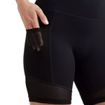 Aerie Womens small OFFLINE By Goals Pocket 7" black mesh Bike Shorts high waist Photo 0
