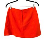 ZARA  A-Line High Waist Mini Skirt Orange Small‎ Photo 2