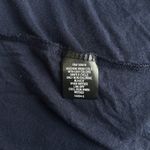 Liz Claiborne Size Large Shirt Navy Floral Embroidered Bell Sleeve Rayon Sheer Photo 5