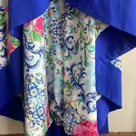 Boston Proper Capri Tiles Print Square Neck High Low Dress Multi Photo 7