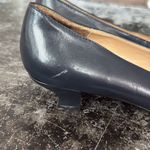 Karen Scott  Navy Leather Kitten Heels Size 7.5 Photo 6