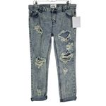 One Teaspoon NWT awesome baggies boyfriend jeans acid wash distressed size 30 Photo 6
