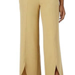 Isaac Mizrahi New Pebble Knit Curved Hem Wide Leg Pants Crisp Khaki Size 1X Photo 0