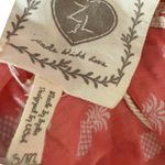 Z&L Europe Tassel Kaftan Swim Cover Up Pineapple Print BOHO Beach Size S/M Pink Photo 5