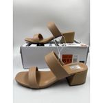 dv By Dolce Vita Women's Sharona Dual Strap Heeled Sandal Cafe/Tan 8.5 New Photo 8