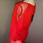 Cable & Gauge NWT  knits core lace sleeve keyhole long sleeve blouse Photo 4