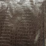 Who What Wear Crocodile Print PU Midi Length Skirt Chocolate Brown Size 12 Photo 2