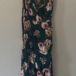 Charlotte Russe Green Floral Wrap Dress Photo 4