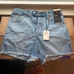 Levi’s Ribcage Denim Shorts Photo 0